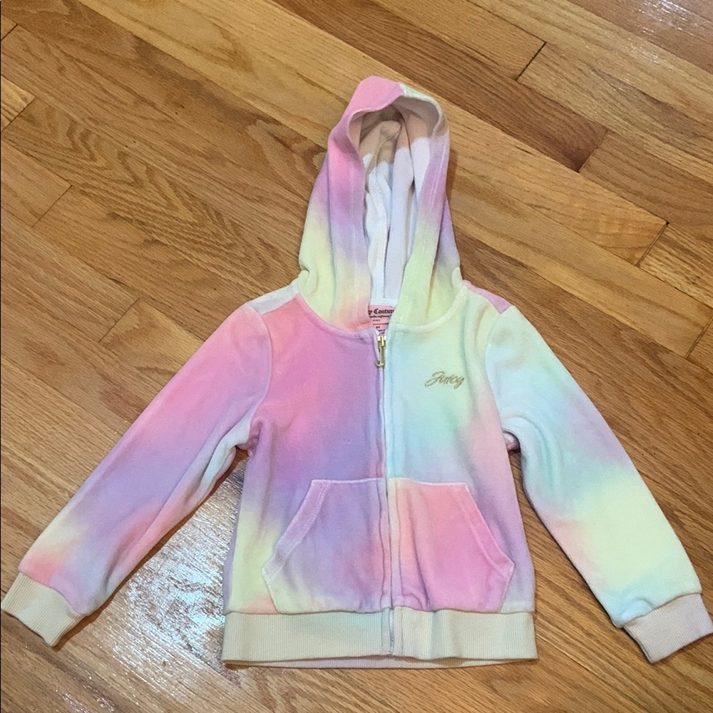 Juicy Couture Tie Dye Zip-Up Hoodie 3T